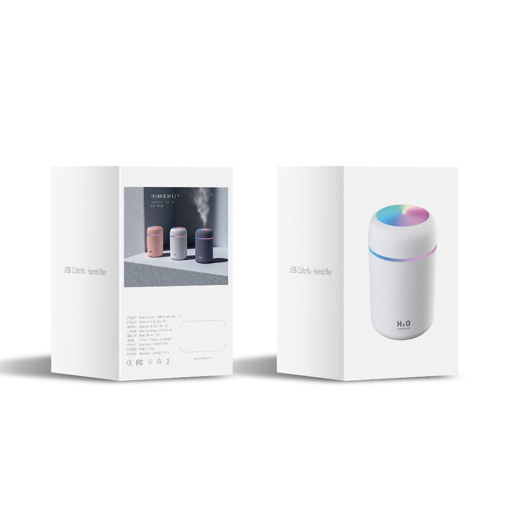 Mini USB Humidifier 300ml - Portable Desktop Air Moisturizer