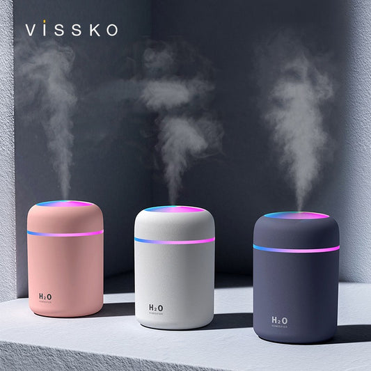 Mini USB Humidifier 300ml - Portable Desktop Air Moisturizer